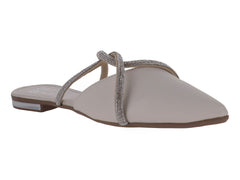 Zapatos Planos Luna Rosa Color Latte para Mujer