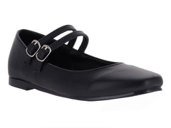 Zapatos Planos Luna Rosa Negro para Mujer
