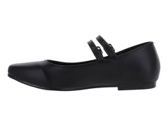 Zapatos Planos Luna Rosa Negro para Mujer