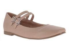 Zapatos Planos Luna Rosa Color Maquillaje para Mujer