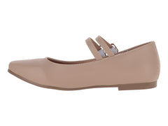 Zapatos Planos Luna Rosa Color Maquillaje para Mujer