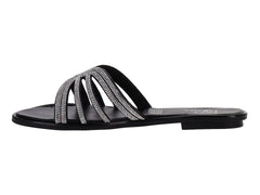 Sandalias Luna Rosa Negras para Mujer