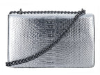 Bolsa de Hombro Motola Pia Caimán Plata para Mujer