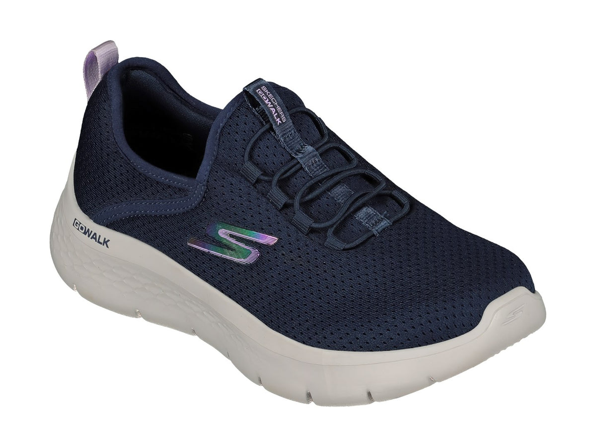 Tenis Skechers Go Walk Flex Azul Marino y Lavanda para Mujer