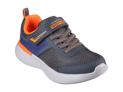 Tenis Skechers Go Run 400 V2 Gris y Naranja para Niño
