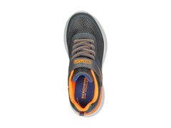 Tenis Skechers Go Run 400 V2 Gris y Naranja para Niño