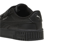Tenis PUMA Carina 2.0 V Negro y Plata para Niña