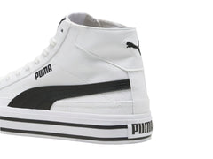 Tenis PUMA Court Classic Vulc Mid Blanco y Negro para Hombre