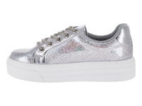 Tenis Divitas Plata Metálico para Niña