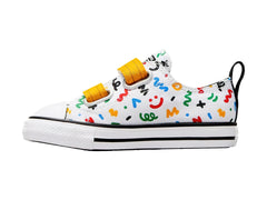 Tenis Converse Chuck Taylor All Star Blanco y Amarillo para Niño