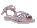 Sandalias Trencitas Morado Charol para Niña