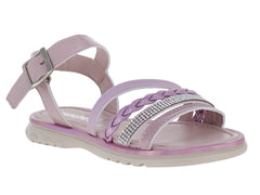 Sandalias Trencitas Morado Charol para Niña