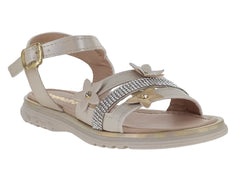 Sandalias Trencitas Platina para Niña