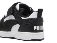 Tenis PUMA Rebound V6 Lo Blanco y Negro para Niño