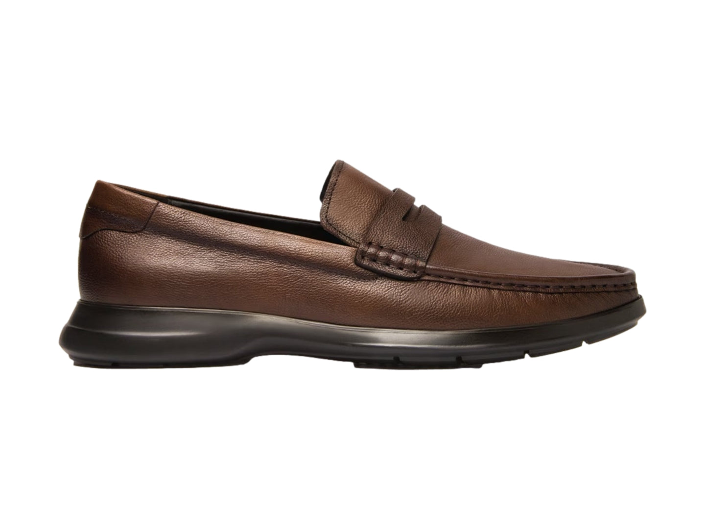 Zapatos Flexi Mocasin Cafe Caballero 418201 Para Hombre