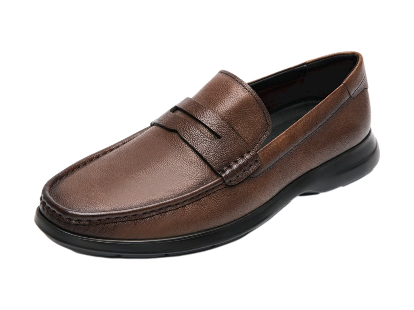 Zapatos Flexi Mocasin Cafe Caballero 418201 Para Hombre
