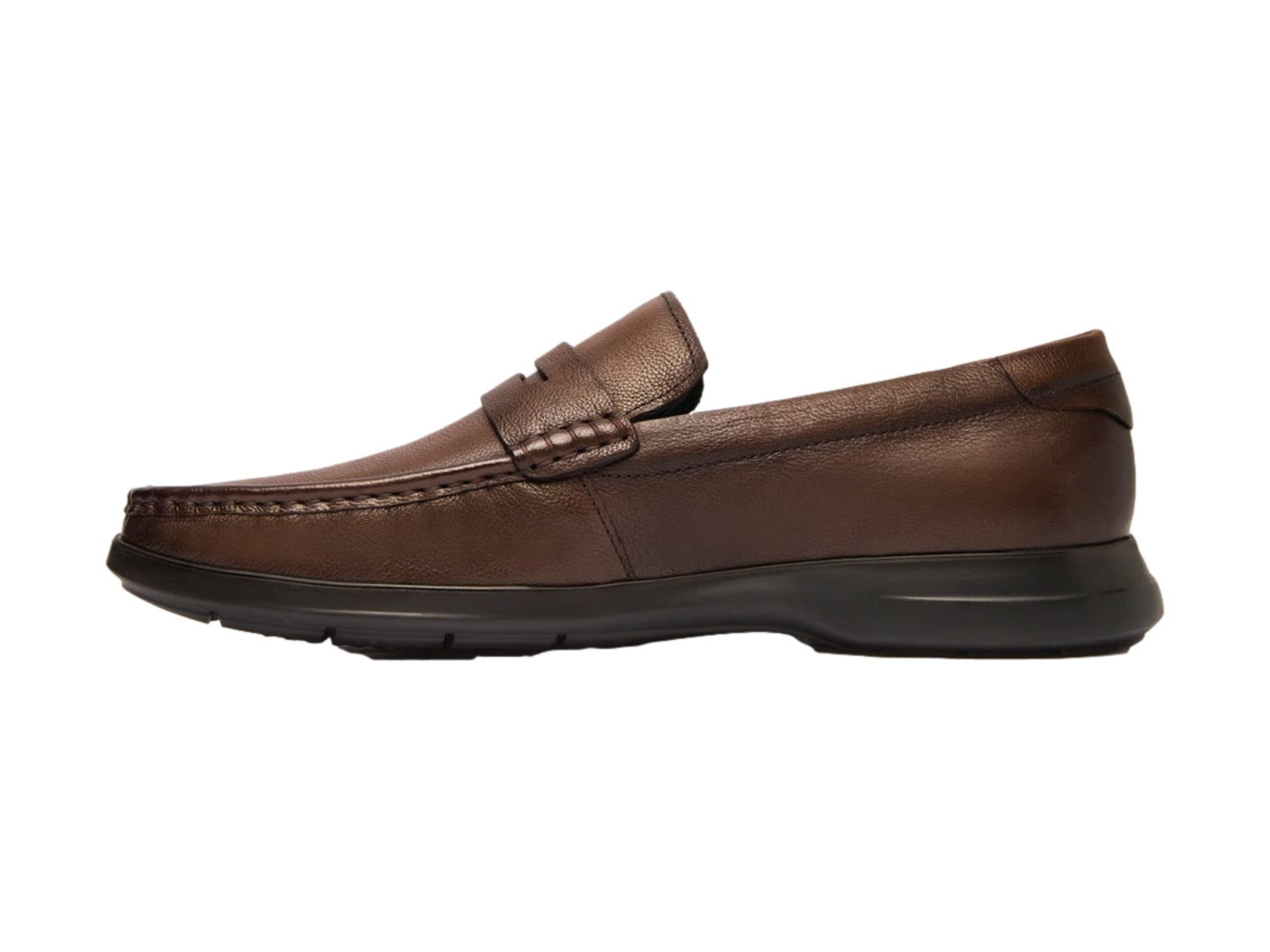 Zapatos Flexi Mocasin Cafe Caballero 418201 Para Hombre