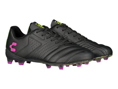 Tenis de Fútbol Charly Negro con Lima y Coral para Hombre