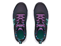 Tenis Under Armour Assert 10 Print Negro para Niña