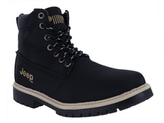 Botas Jeep de Lona Color Negro para Hombre