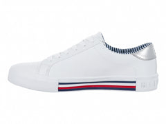 Tenis Tommy Hilfiger Twkery Blanco y Plata para Mujer