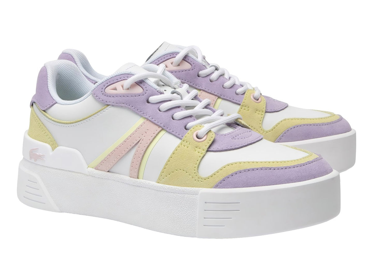 Tenis Lacoste L002 Evo Blanco y Rosa para Mujer
