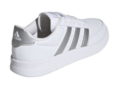Tenis Adidas Breaknet 2.0 Blanco y Plata para Mujer