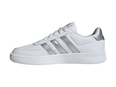 Tenis Adidas Breaknet 2.0 Blanco y Plata para Mujer