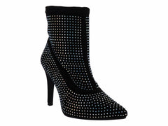 Botines Luna Rosa Negro y Plata para Mujer