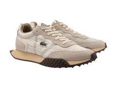 Tenis Lacoste L-Spin Deluxe Blanco y Marrón para Hombre