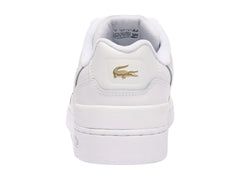 Tenis Lacoste T-Clip Blanco y Oro para Mujer