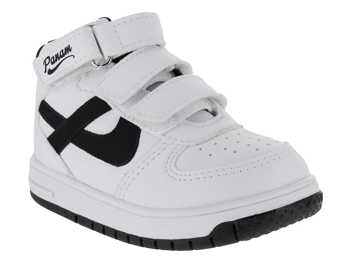 Tenis Panam Blanco y Negro para Niño