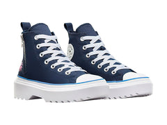 Tenis Converse Chuck Taylor All Star Lugged Lift Azul para Niña