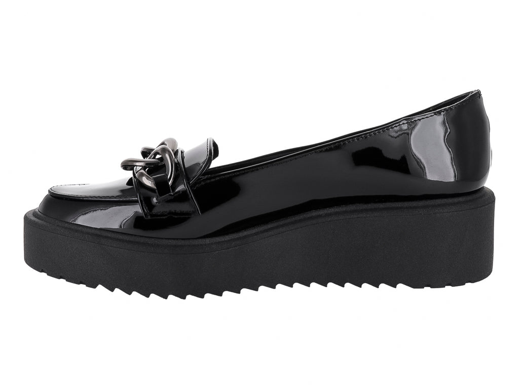Mocasines de Charol Negro MELI&ANA para Mujer