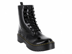 Botas de Combate MELI&ANA Charol Negro para Mujer