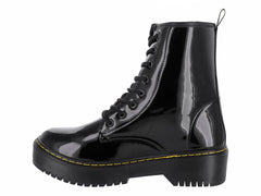 Botas de Combate MELI&ANA Charol Negro para Mujer