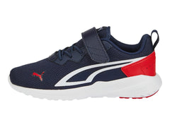Tenis PUMA All-Day Active Azul Marino y Rojo para Niño