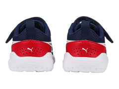 Tenis PUMA All-Day Active Azul Marino y Rojo para Niño