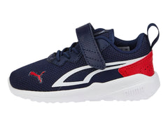 Tenis PUMA All-Day Active Azul Marino y Rojo para Niño