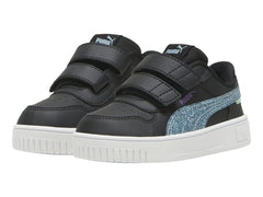Tenis PUMA Carina Street Deep Dive Negro y Turquesa para Niña