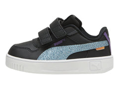 Tenis PUMA Carina Street Deep Dive Negro y Turquesa para Niña