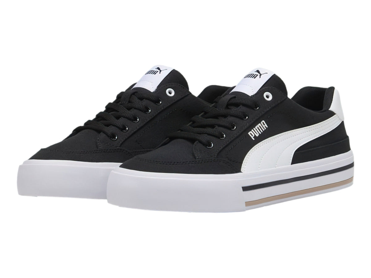 Tenis PUMA Court Classic Vulc FS Negro y Blanco para Hombre