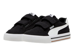 Tenis PUMA Court Classic Vulc Negro y Blanco para Niño