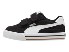 Tenis PUMA Court Classic Vulc Negro y Blanco para Niño