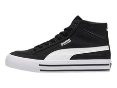 Tenis PUMA Court Classic Vulc Mid Negro y Blanco para Hombre