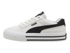 Tenis PUMA Court Classic Vulc Blanco y Negro para Niño