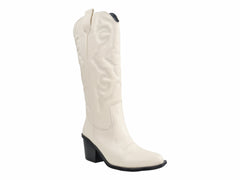 Botas Vaqueras Luna Rosa Color Latte para Mujer