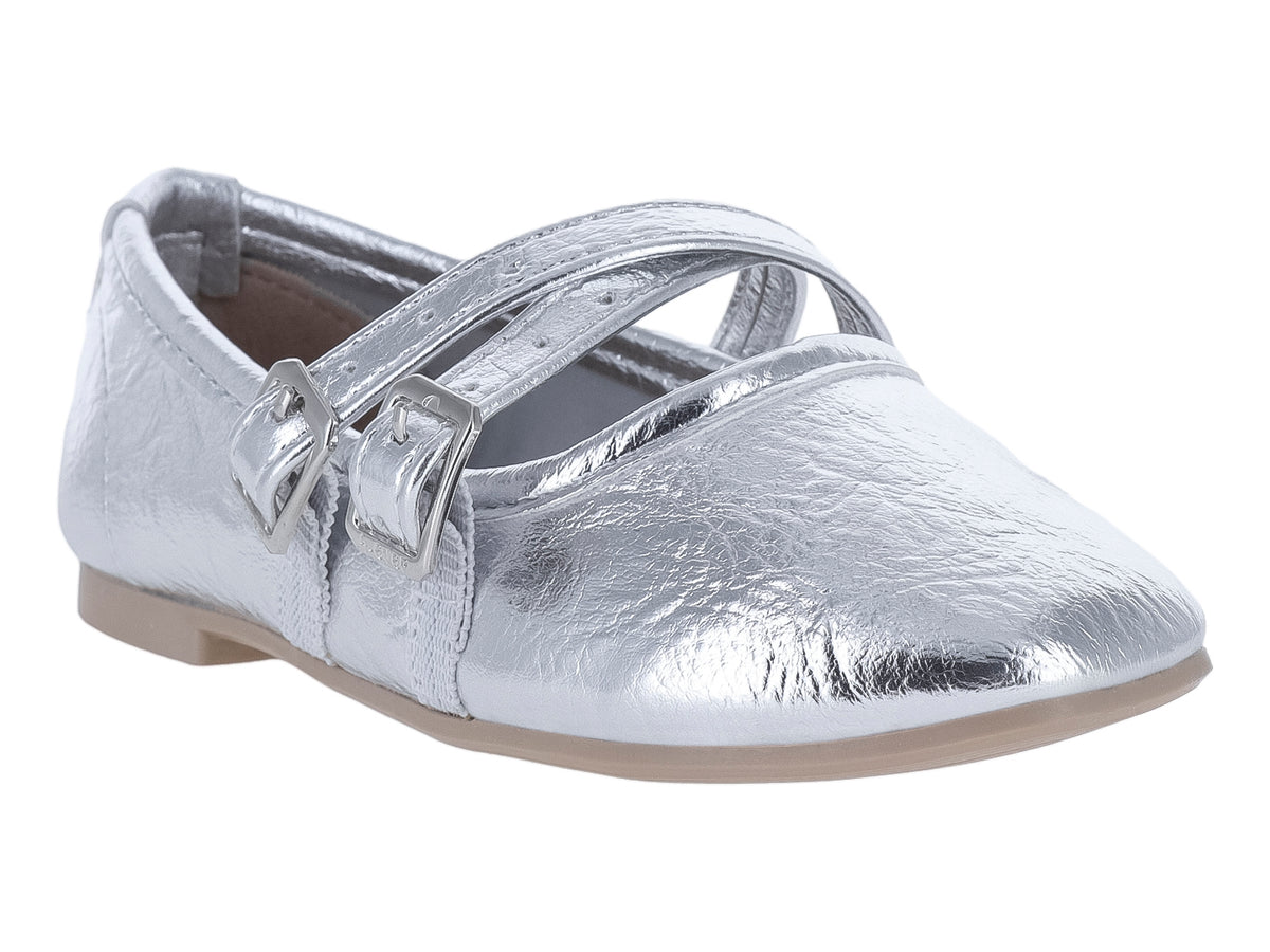 Zapatos Planos 4EVER Meteorito Plata para Niña