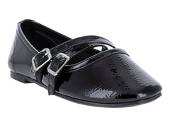 Zapatos Planos 4EVER Charol Negro para Niña