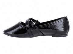 Zapatos Planos 4EVER Charol Negro para Niña